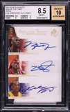 2007 SP Authentic Sign Of The Times Michael Jordan Kobe Bryant LeBron James AUTO /10 BGS 8.5