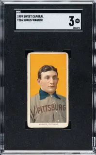 1909-1911 T206 White Border Honus Wagner SGC 3
