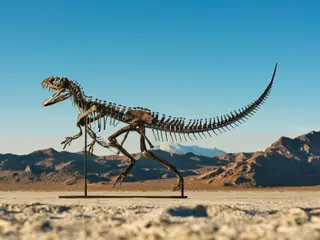 A Mounted Juvenile Ceratosaurus Skeleton